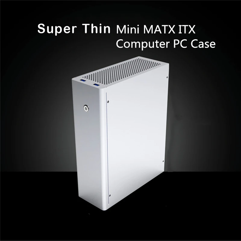 M1 Mini MATX ITX чехол для ПК HTPC USB 3 0 1U гибкий источник питания сверхтонкий алюминиевый