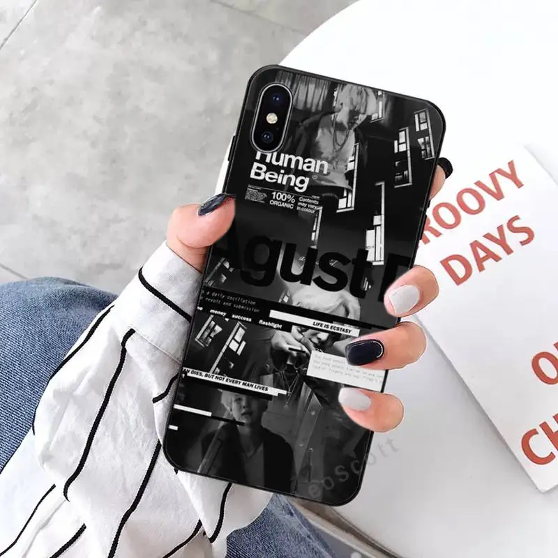 

Agust D Phone Case for iPhone 11 12 mini pro XS MAX 8 7 6 6S Plus X 5S SE 2020 XR