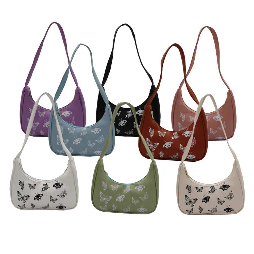 

Роскошная сумка-мессенджер 2021, женская сумка через плечо с принтом бабочки, модный кошелек из искусственной кожи, сумки