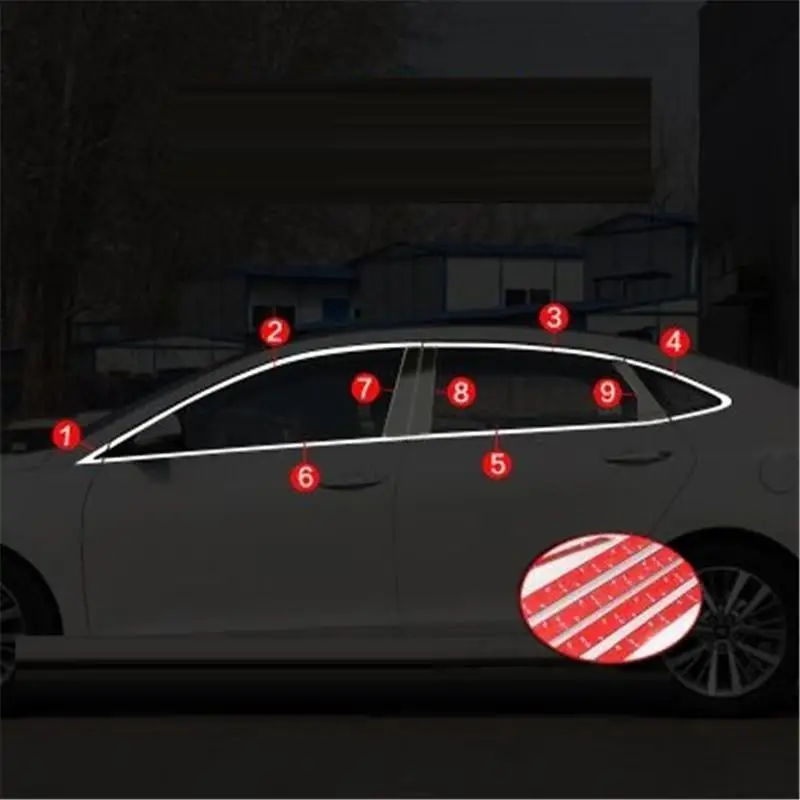 Оконные автомобильные декоративные модифицированные Хромированные