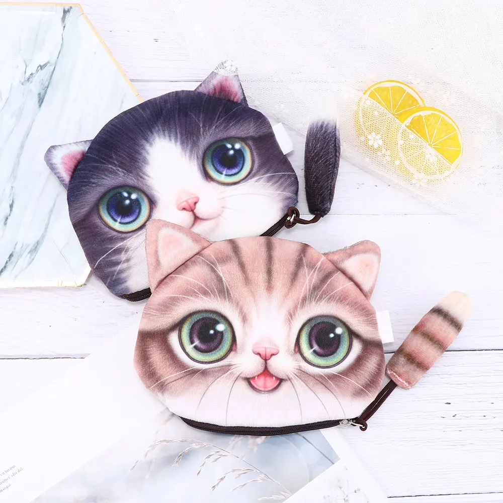 1 шт. Новое поступление кошелек для монет милый кот животное маленький нулевой