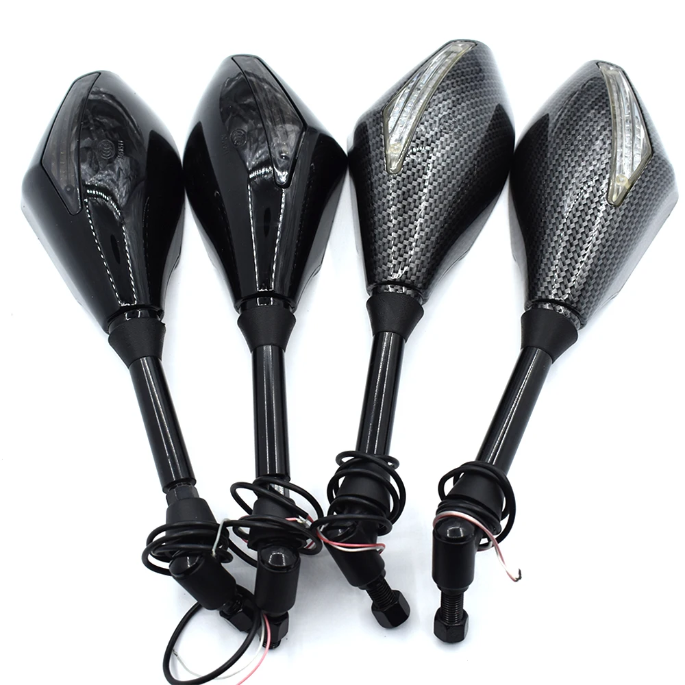 Мотоциклетные алюминиевые аксессуары универсальное 10 мм светодиодное зеркало