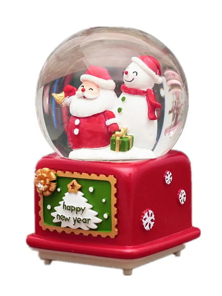 Снежные шары музыкальные с танцами снежинки ручной работы водный шар ремесла на