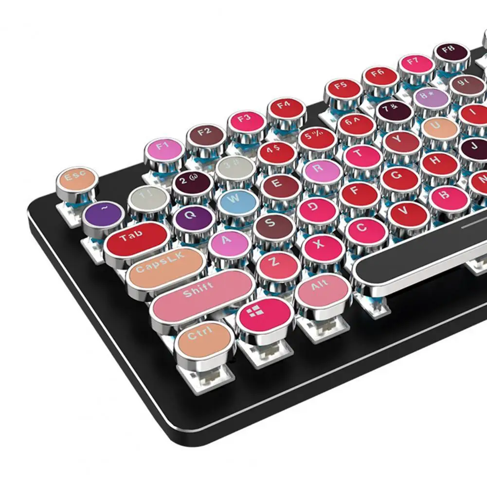 

104 Key ABS Mixed Color Round Keycap Lipstick Color Backlight Mechanical Keyboard Keycaps Colorful key caps for PC Computer