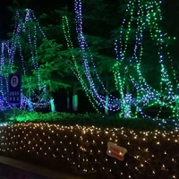 2021 sale garden light string 1 5m1 5m 3m2m 64m net light christmas lights outdoor waterproof wedding decoration fairy light