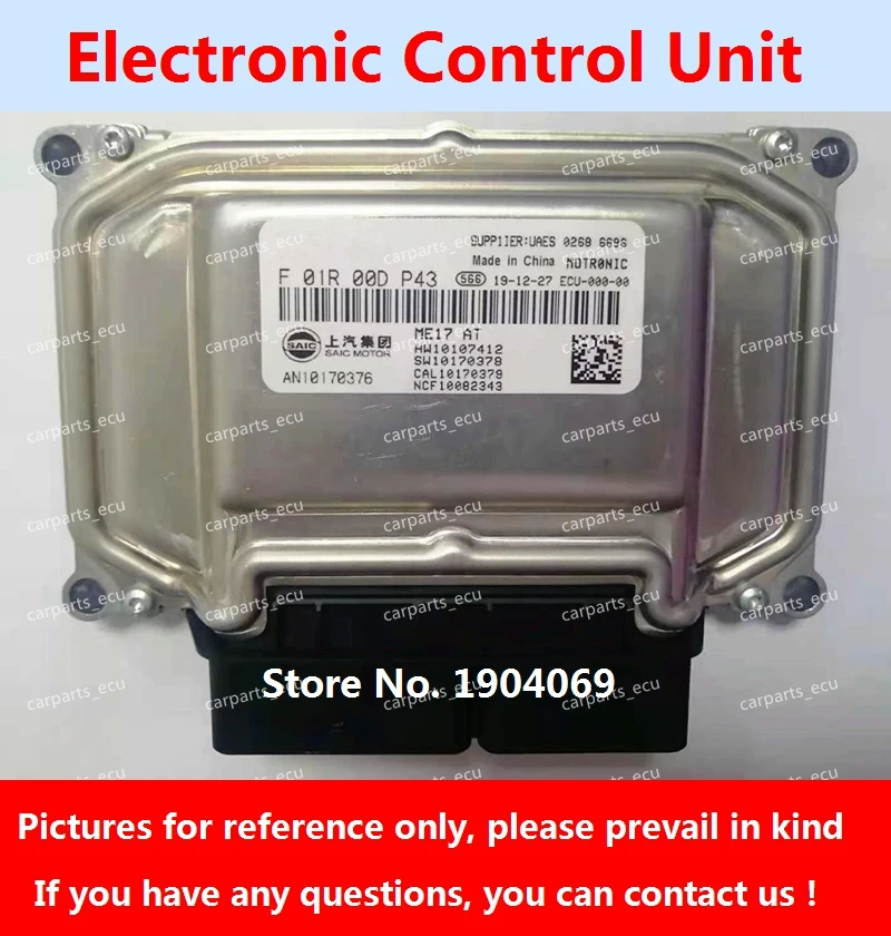 

Engine Computer Board F01R00DP43 AN10170376 F01RB0DP43 ME17 ECU F01R00DJW5 AN10523573 F01RB0DJW5 For SAIC Roewe MG Car