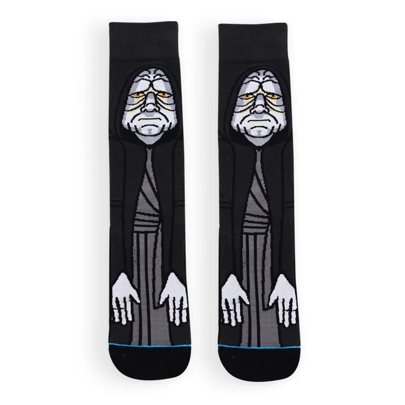 Funny Stockings Cartoon Cotton Print Socks Adult Men Women Jedi Order Master Yoda Cosplay Tide Long Star War 1 Pair | Мужская одежда