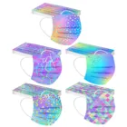 Маска для лица одноразовая с 3-слойным принтом, 50 шт.