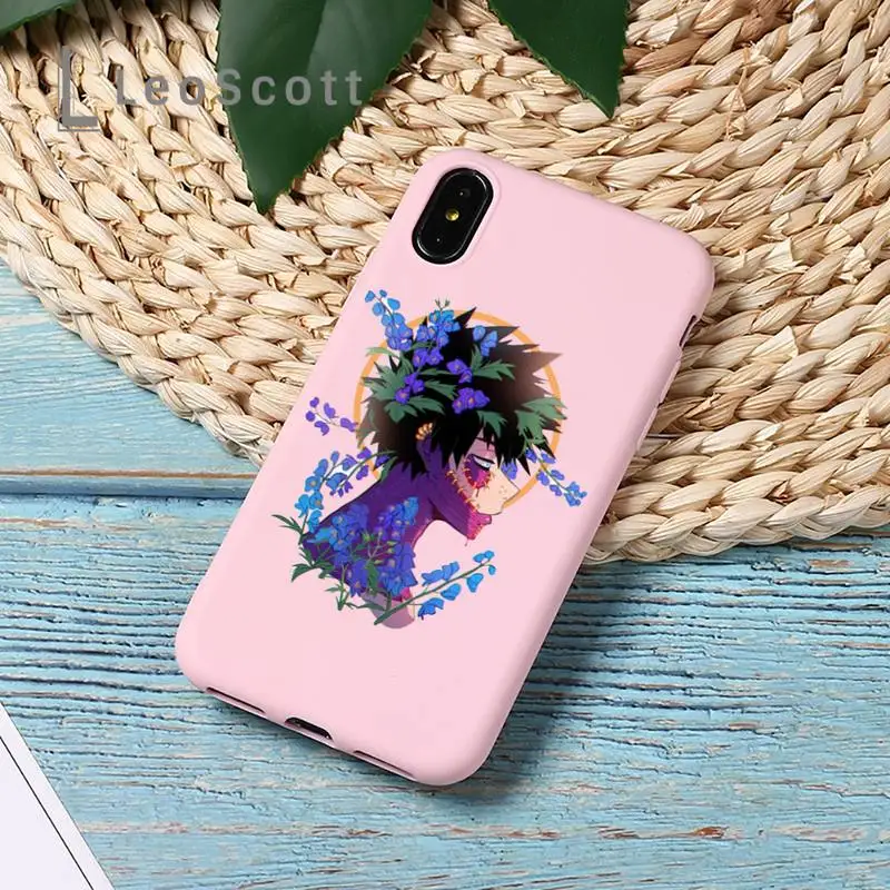 

dabi boku no hero academia manga Phone Case Candy Color for iPhone 11 12 mini pro XS MAX 8 7 6 6S Plus X 5S SE 2020 XR