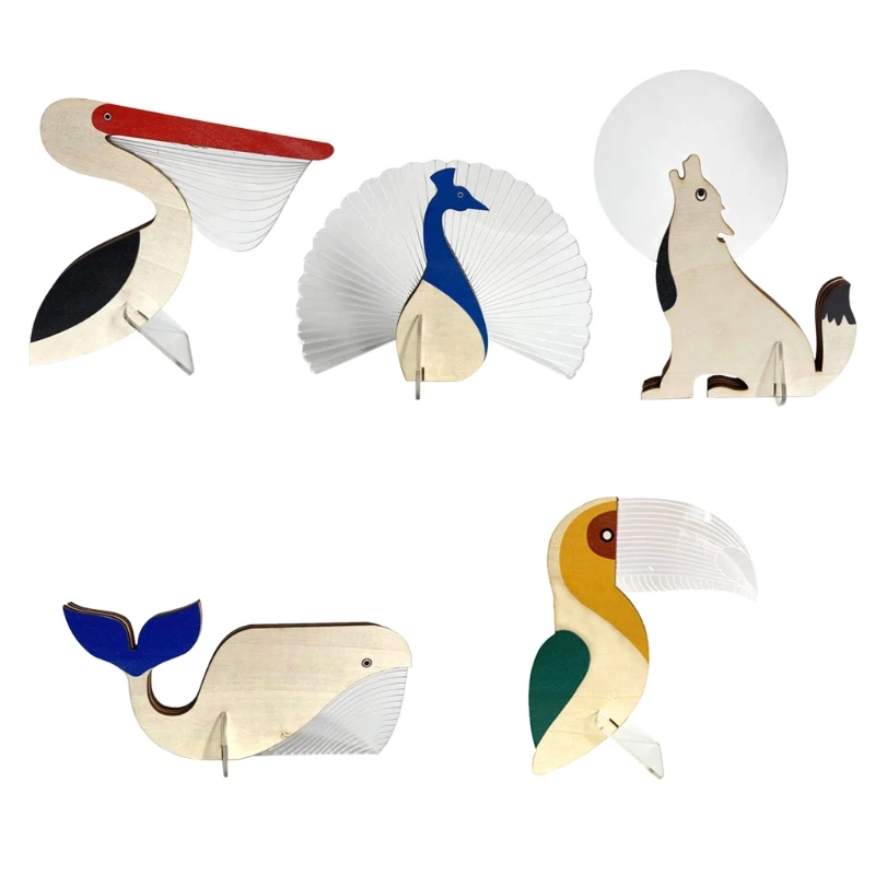

Wooden Acrylic Animal Lamp LED Atmosphere Table Decoration Light for Living Room