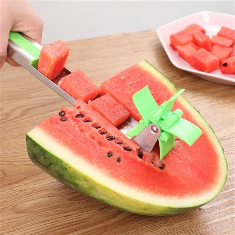 

Машина для резки арбуза, ветряная мельница из нержавеющей стали, резак для фруктов, канала, арбуза, бытовой артефакт, кухонный инструмент