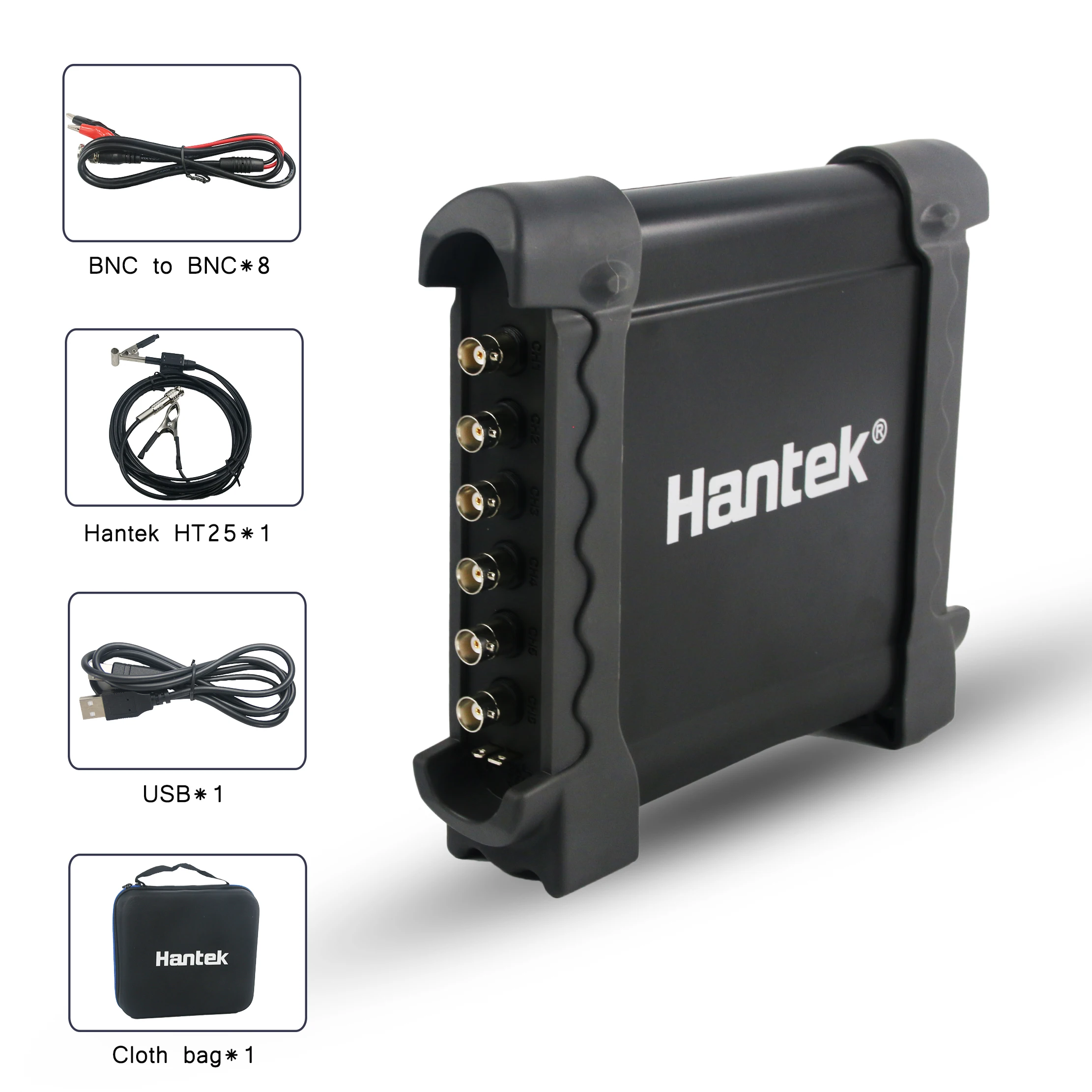 Hantek 1008C 8-канальный осциллограф тестирование автомобиля Автомобильное