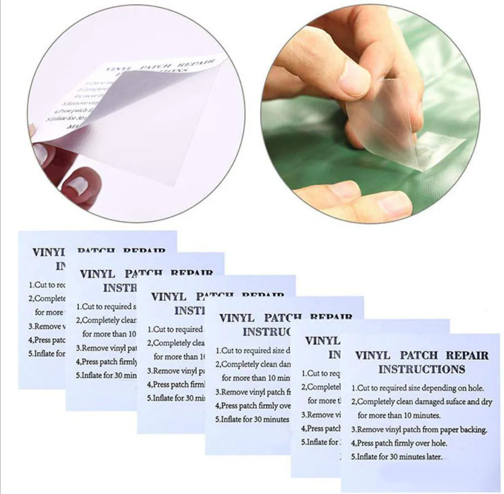 Водонепроницаемая самоклеящаяся нейлоновая наклейка для палатки 5 шт. ПВХ