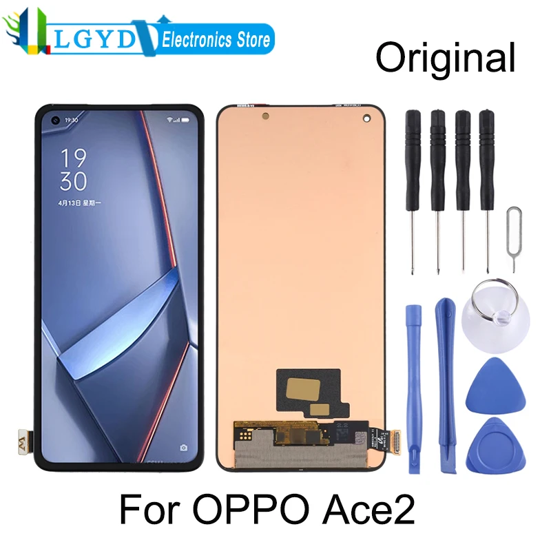 

Original AMOLED Material LCD Screen and Digitizer Full Assembly for OPPO Ace2