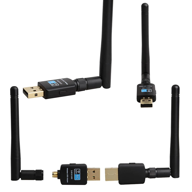 600 Мбит/с USB Wifi адаптер 5 8 ГГц + 2 4 Беспроводная сетевая карта | Компьютеры и офис