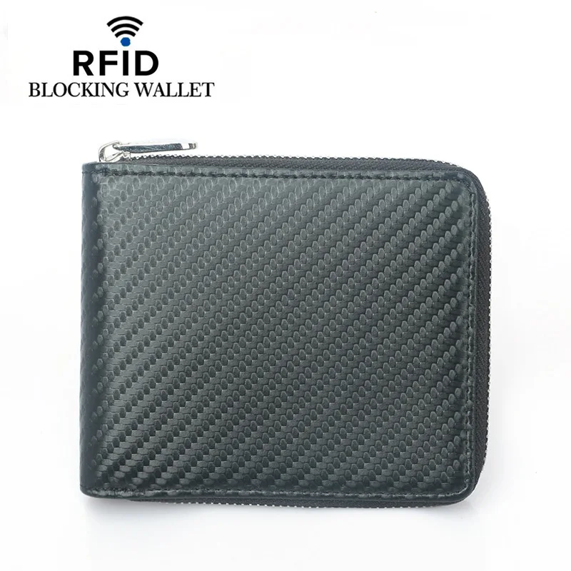 Новый мужской кошелек GENODERN из углеродного волокна с RFID блокировкой Европейская и