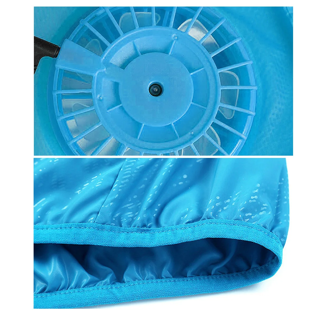 

Unisex Three Gear Breathable Sun Protection Air Conditioning Coat Waterproof Adjustable Hiking Hooded Zipper With Cooling Fan