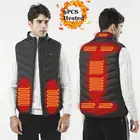 Модная мужская куртка с подогревом 2021, умная теплая зимняя куртка с подогревом и электрическим подогревом USB, большие размеры