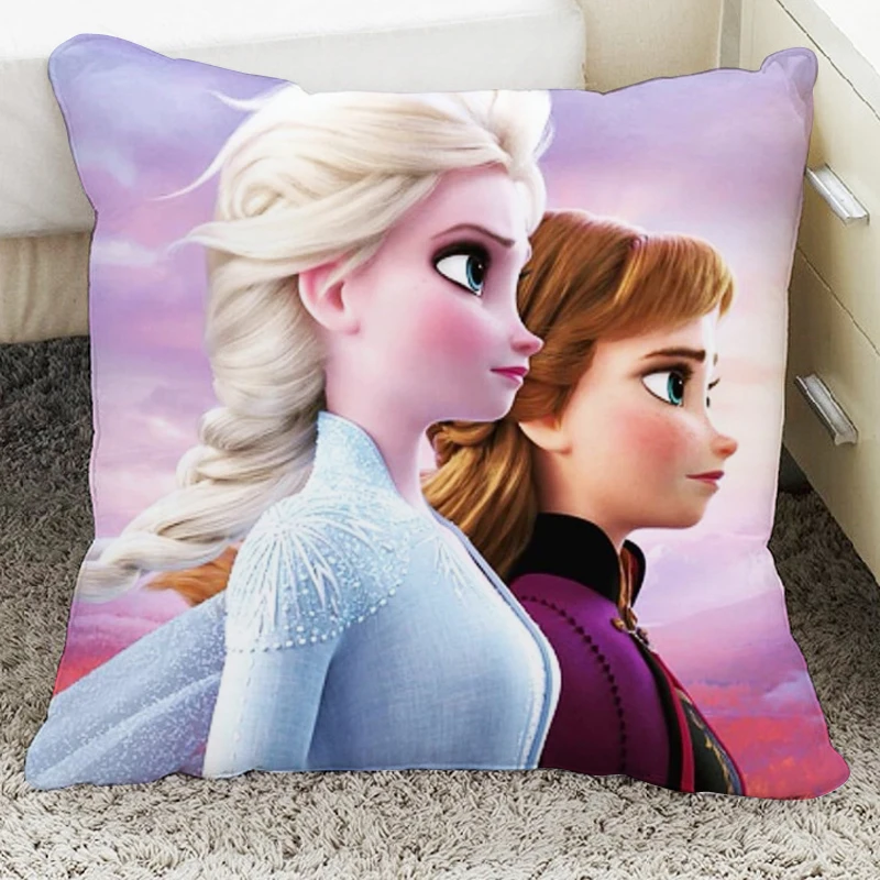 

Disney frozen2 Elsa Anna Girls Decorative/nap Pillow Cases cartoon Cushion Cover 1 Piece on Bed Sofa Children Birthday Gift