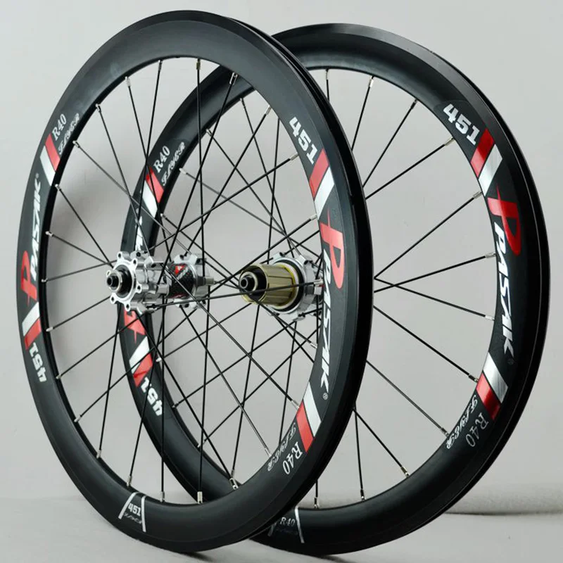 20 Inch 406 bicycle wheel set 20*1-1/8 1-3/8 22 inch 451 disc brake wheelset 7-12 speed 6 nail cassette flywheel 100*135mm | Спорт и