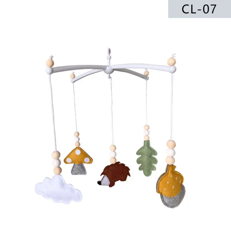 

Nordic Baby Infant Felt Rattles Bed Bell Wind Chimes Toys Kids Children Room Hanging Decor
