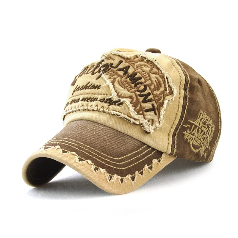 Prowow 19 Tiger Fashion Sunshade Stadium Washable Woman Embroidered Baseball Hat Pure Cotton Man Outdoor Leisure Duck Tongue Cap |