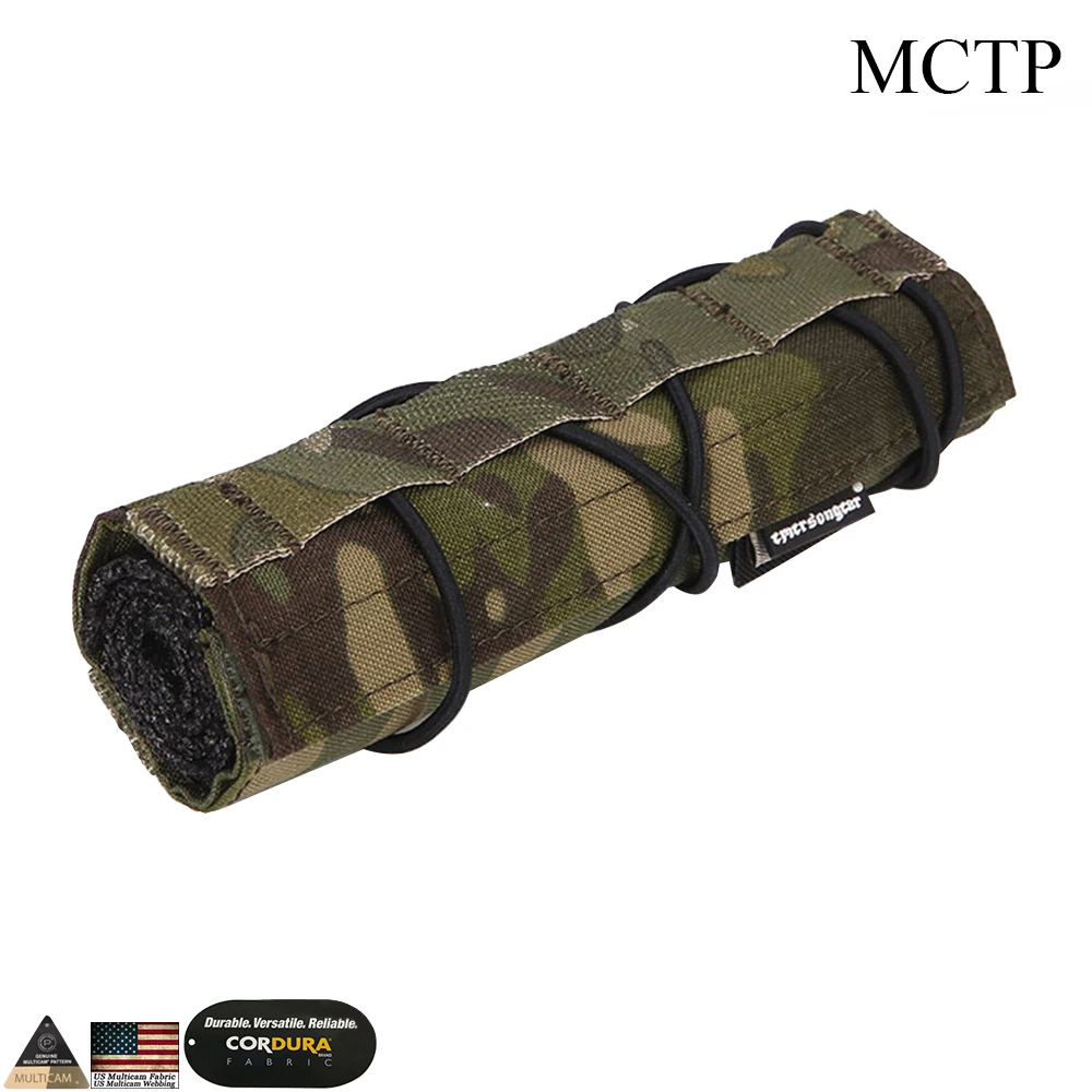 EMERSONGEAR 18 см страйкбол подавитель крышка охотничьи Тактические оружейные аксессуары для страйкбола Защитная стрельба подавитель чехол EM9437