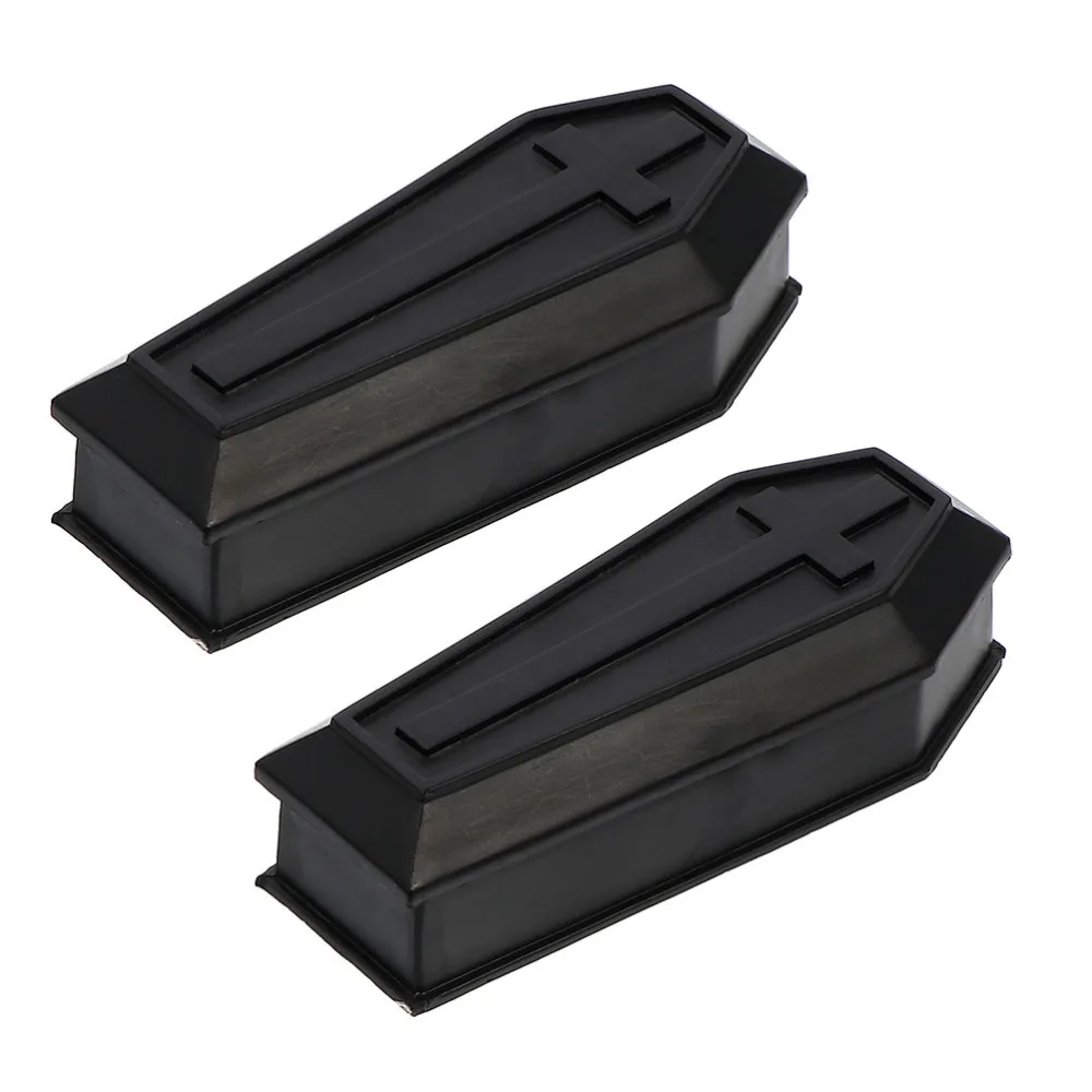 

2pcs Coffin Decor Ornaments Haunted House Props Prank Props