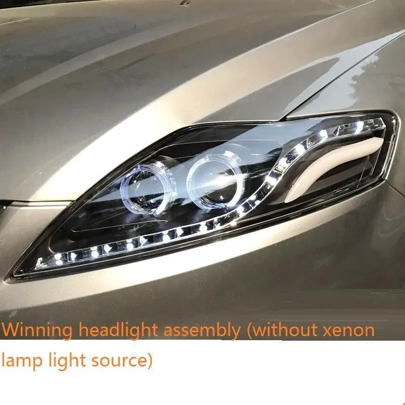 MODEL F Внешний стиль Luces Para Авто Лампа Cob Led Drl дневные ходовые фары автомобильные огни в сборе 17 18 для Ford Mondeo - Цвет: MODEL F