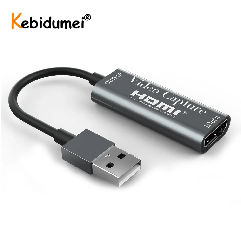 USB карта для захвата видео совместимая с HDMI записывающая коробка PS4 игр DVD