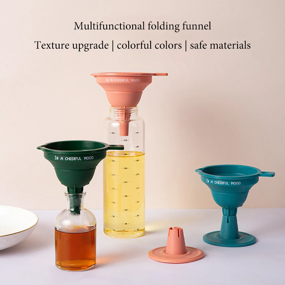 Модная силиконовая складная Мини-воронка для масла и вина кухонные гаджеты