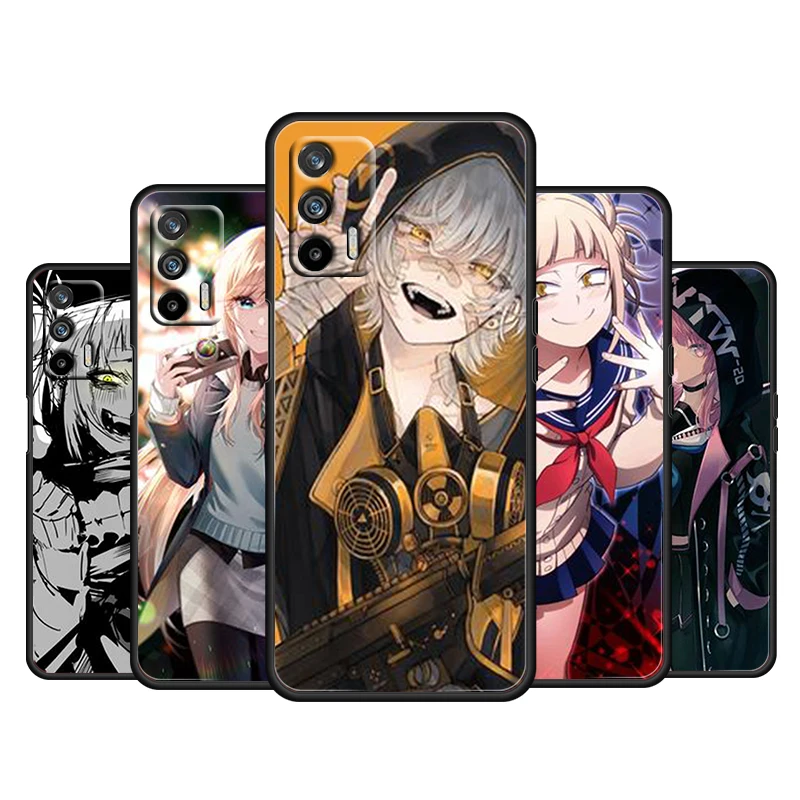 

Anime cartoon cool sexy girls For OPPO Realme GT Explorer Master Neo Flash Edition C21 C20 C15 C11 C3 Soft Black Phone Case