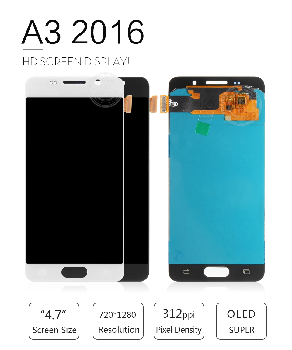 Amoled протестированный 4," для samsung Galaxy A3 lcd A310 A310F A310H A310M дисплей дигитайзер сенсорный экран сборка для SM-A310 lcd