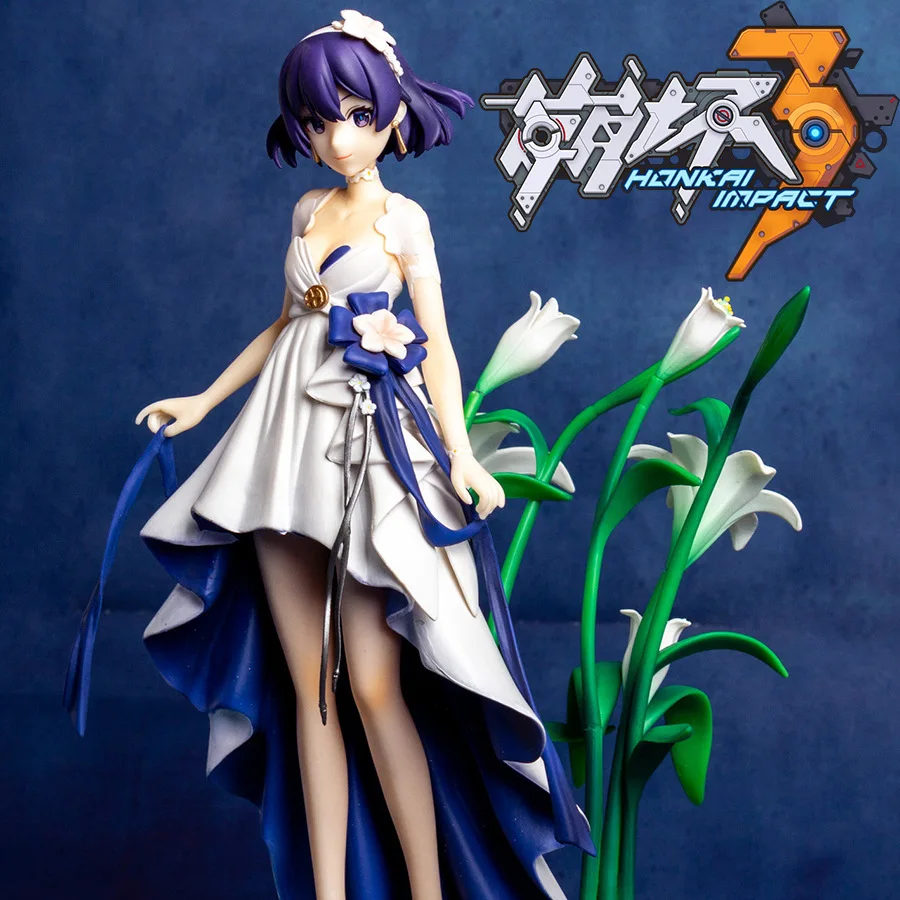 

Anime Houkai 3rd Autumn Frost Lily Hill Figure PVC Decorations Collectible Model Doll Toy Houkai 3rd Halloween Gift 23CM