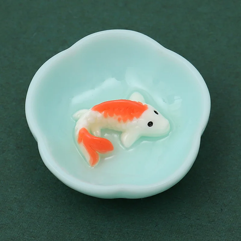 10 шт. милая маленькая чайная чаша с рыбками Кабошон из смолы для скрапбукинга