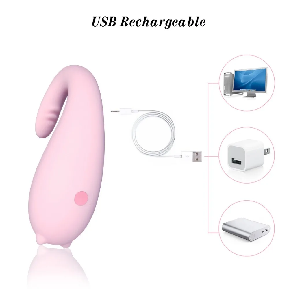 Вибратор мягкий силиконовый с зарядкой через USB 8 режимов | Красота и здоровье