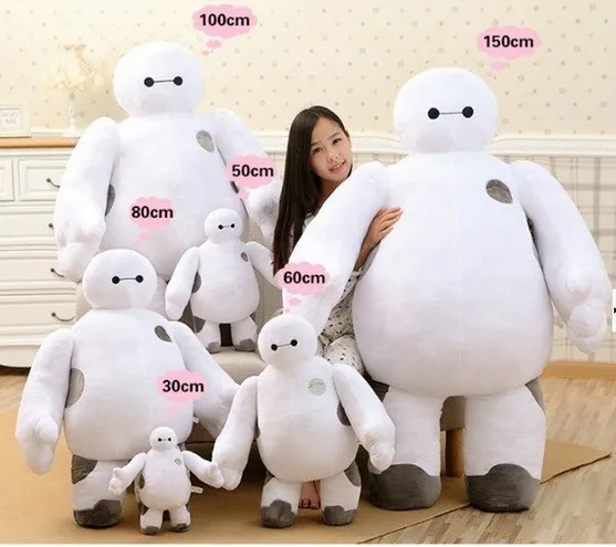 2020 Big Hero Giant Huge Baymax Robot Plush Stuffed Toy Dolls Kids Birthday Gift 