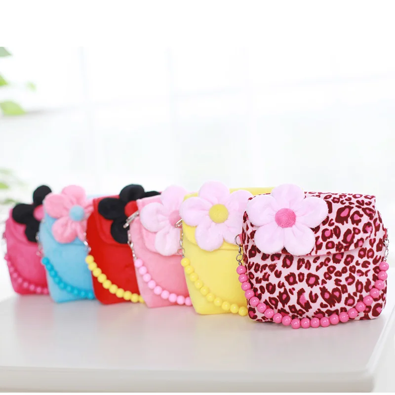 Детский плюшевый Цветок Сумочка маленький кошелек сумка подарки для маленьких