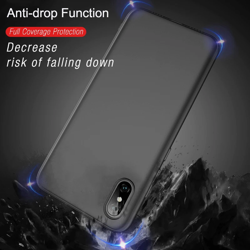 Ультра тонкая Матовая силиконовая крышка чехол для iPhone XR XS MAX X телефона 8 7 6 6s Plus 5 5S