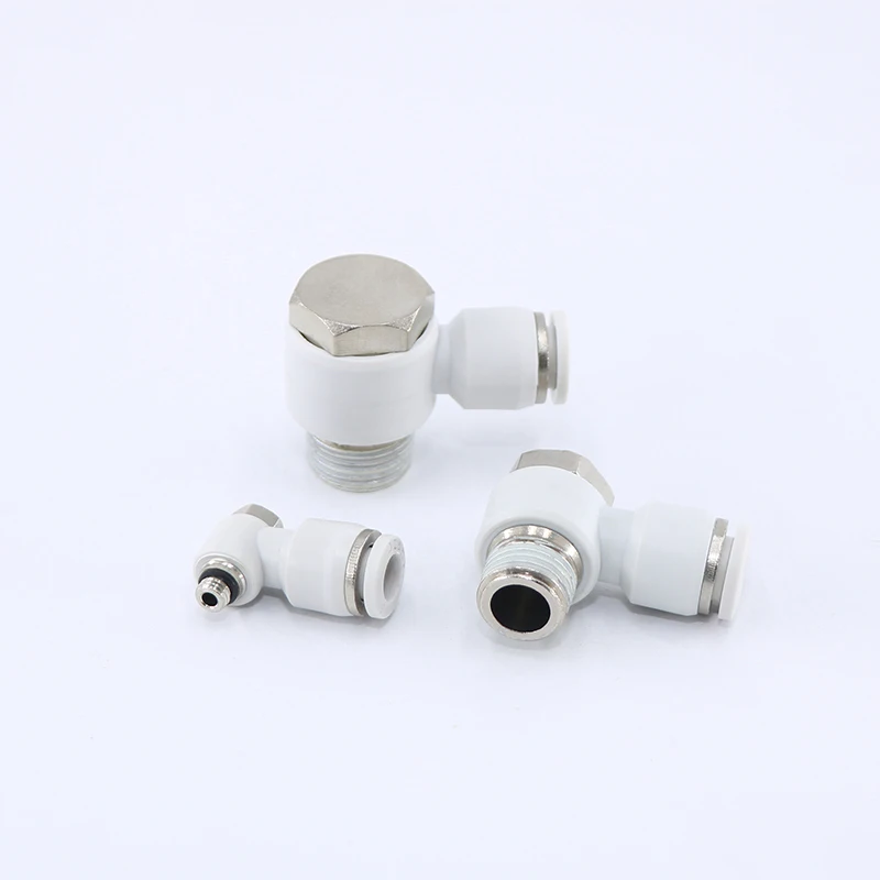 Пневматический белый фитинг APH PH 4 6 8 10 шестигранный мужской 4mm-1/4 &quot1/4" нажимной