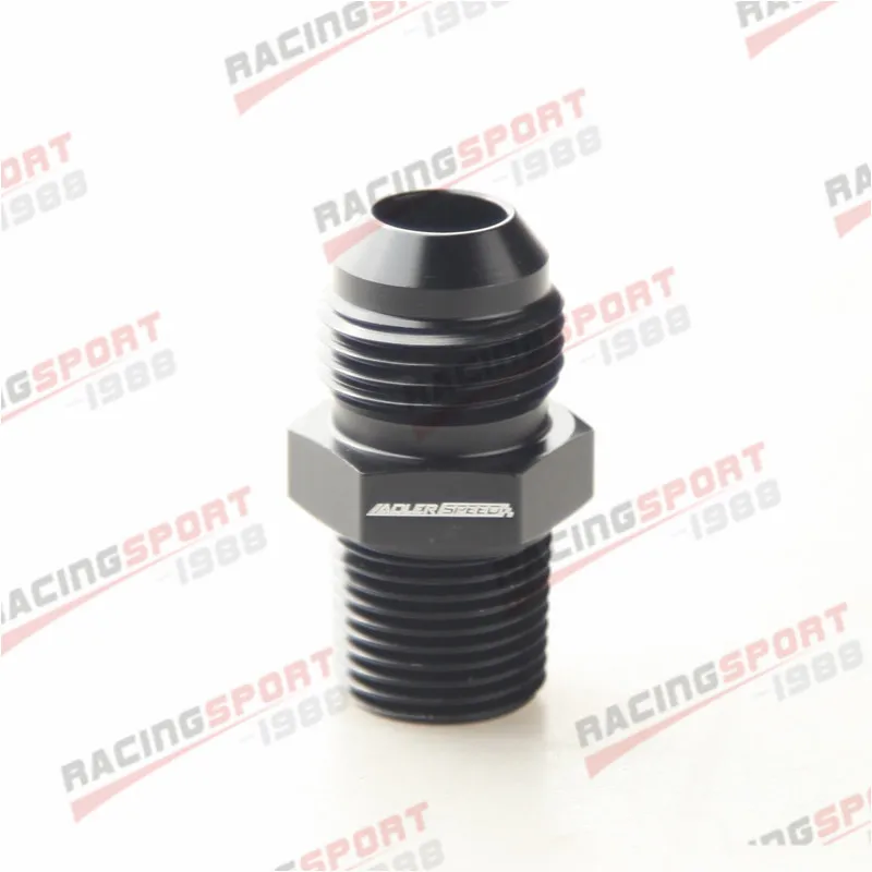 AN8 8 AN 8AN до 3/8 ''NPT прямой адаптер фитинг черный|an fittings black|an fittingsfitting an |