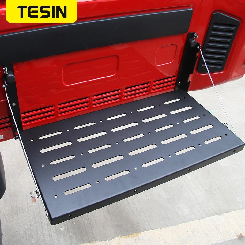 TESIN металлическая гибкая задняя дверь стол багажника стойка для груза держатель