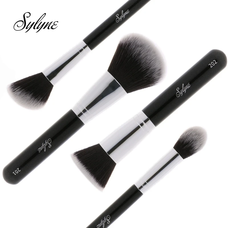 Sylyne Кисточки для макияжа высокого качества 4 шт. набор профессиональных кистей