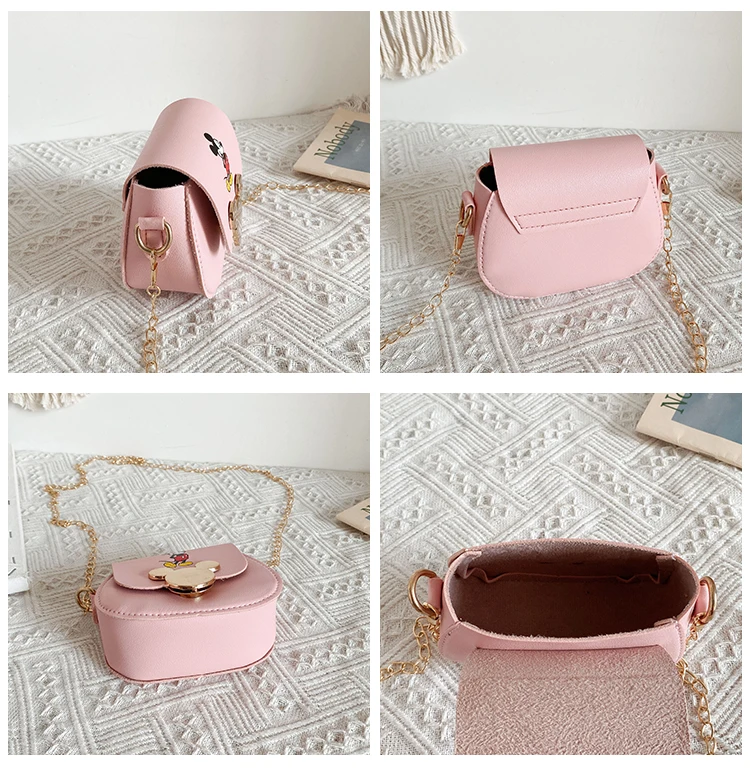 Disney Minne Children's cute fashion shoulder bag girl mini messenger coin purse princess Mickey mouse small round | Игрушки и хобби