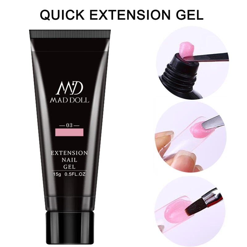 15 г цвета гель для ногтей розовый белый прозрачный акриловый лак УФ светодиодный
