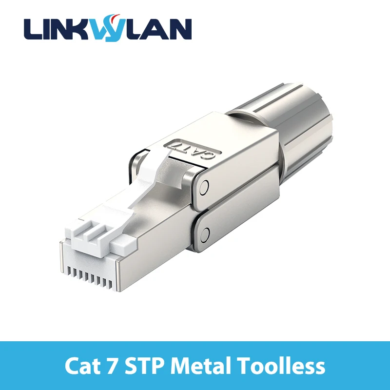 RJ45 8P8C Cat 6A Cat7 полевой разъем полностью экранированный выходной штекер без