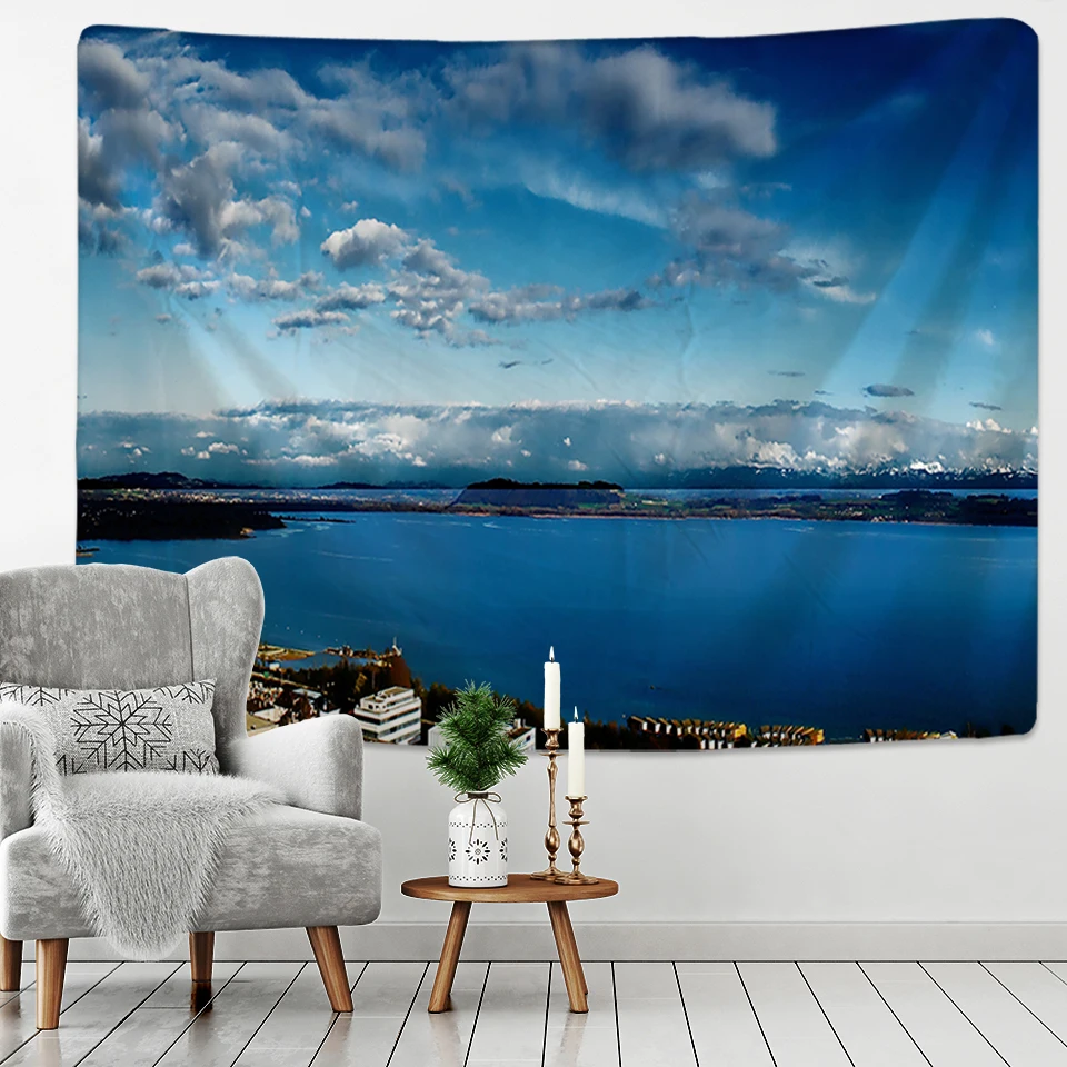 Гобелен с рисунком неба настенный психоделический украшение для спальни | Дом и