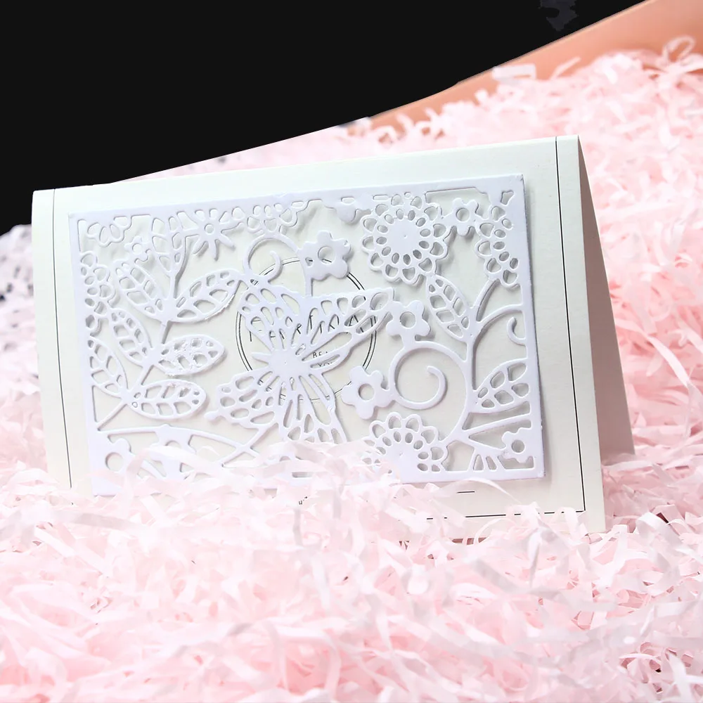 1 шт. цветочные бабочки штампы металлические резные скрапбукинг открытка альбом