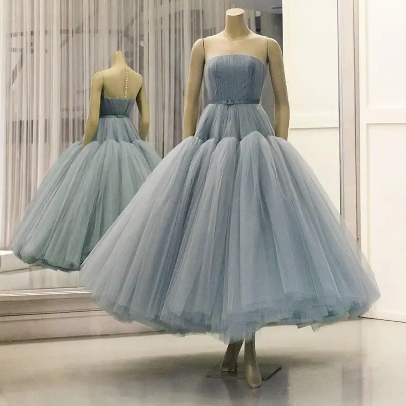 

Aso Ebi арабское Дешевое вечернее платье с прозрачным вырезом, Короткое бальное платье, платье для выпускного вечера, длиной до щиколотки, офиц...