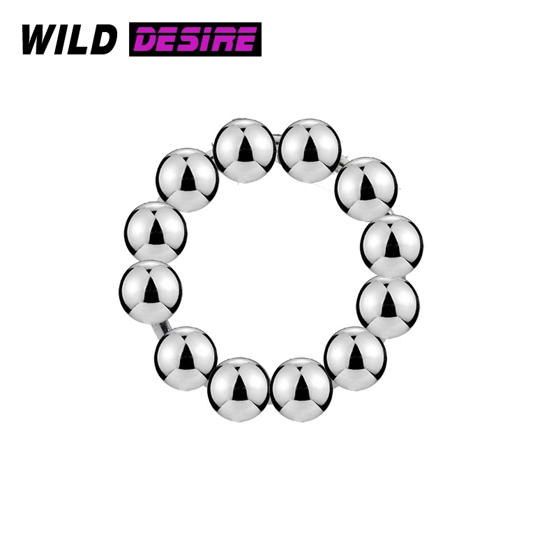 Мужское кольцо для пениса из нержавеющей стали 304 в форме подковы с полной